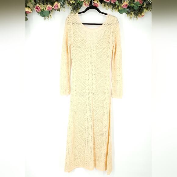 Current Terra Yuka Crochet Cover-Up Dress Medium - Picture 1 of 11